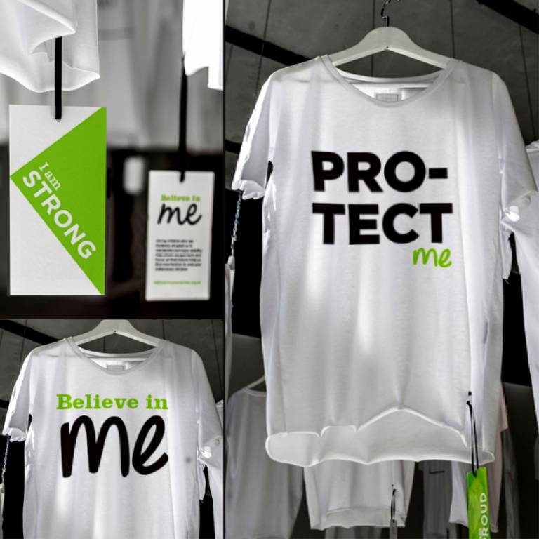 Charity pop up store campaign design